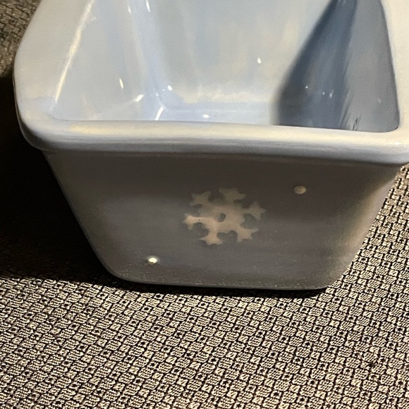 Vintage Hartstone mini loaf pan. Snowman motif - Picture 3 of 9
